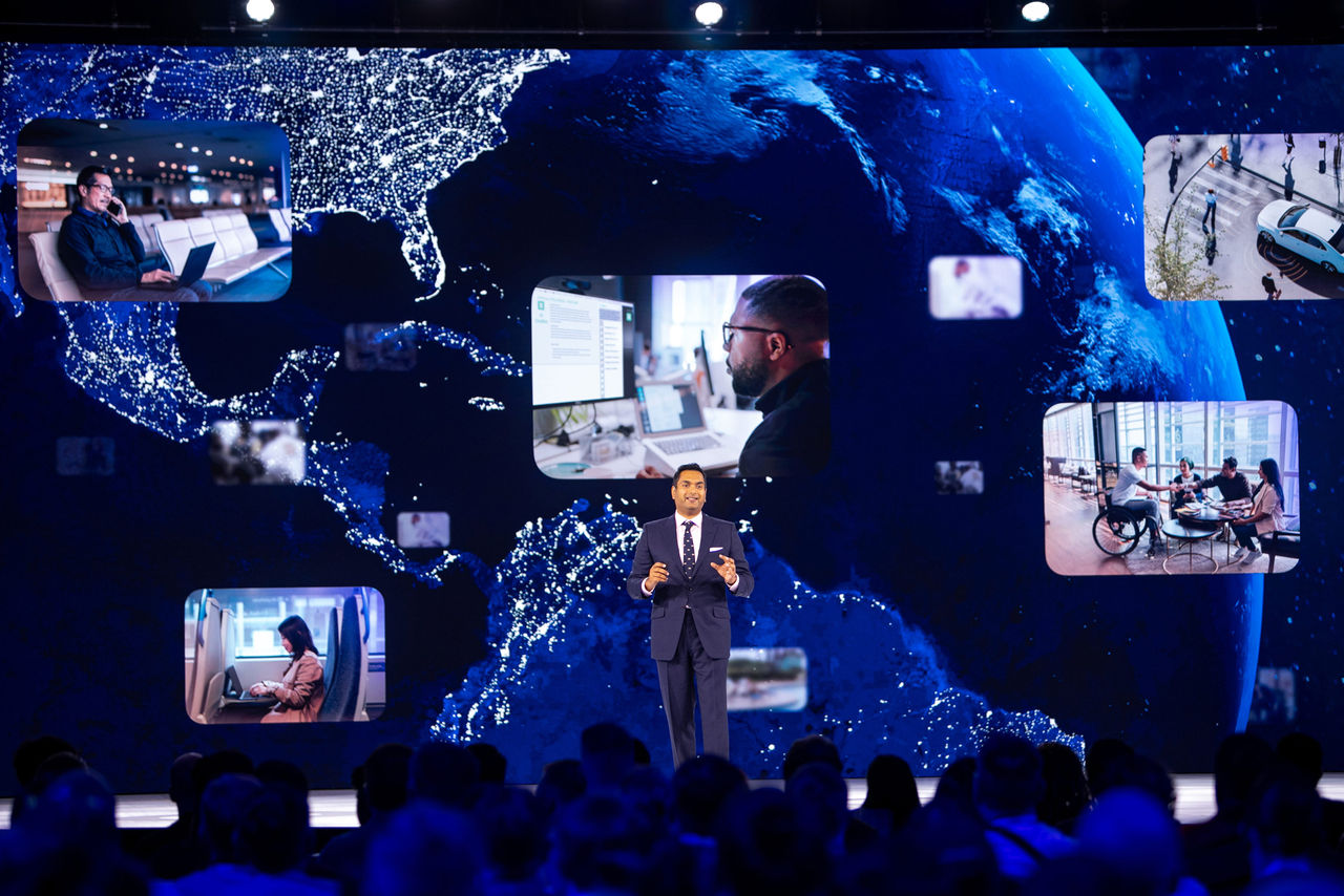 Man speaking at Oktane.