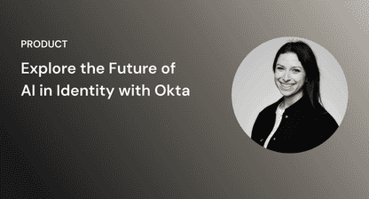 Images of guest speakers at Okta AI webinar