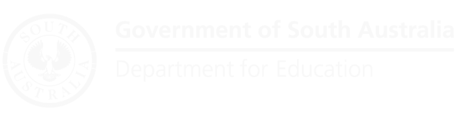 Government of South Australia, Department of Education logo.
