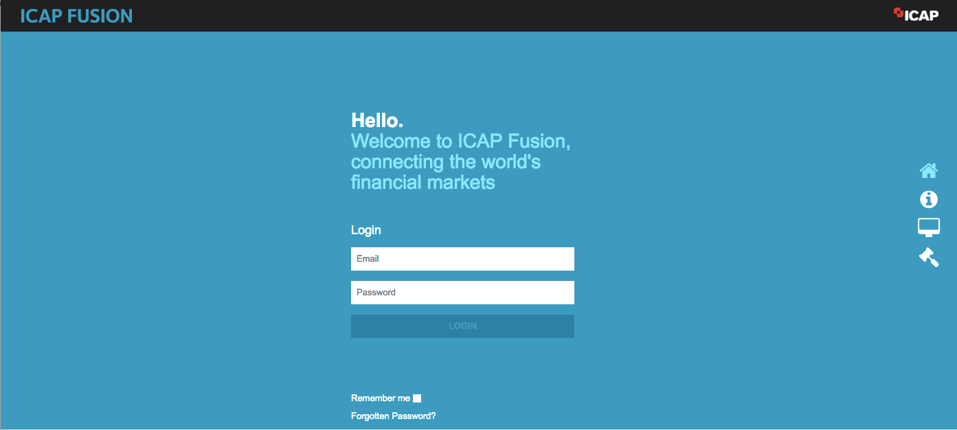 icap fusion login screen