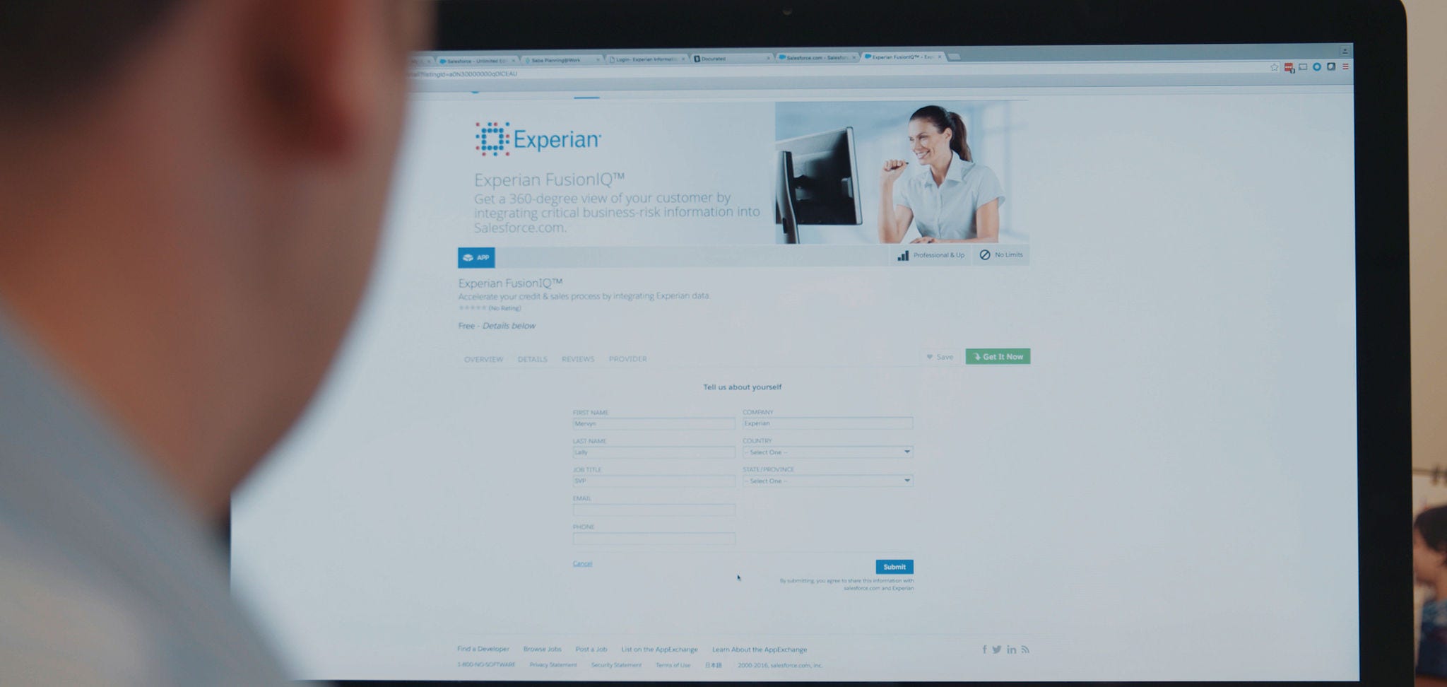 Experian website