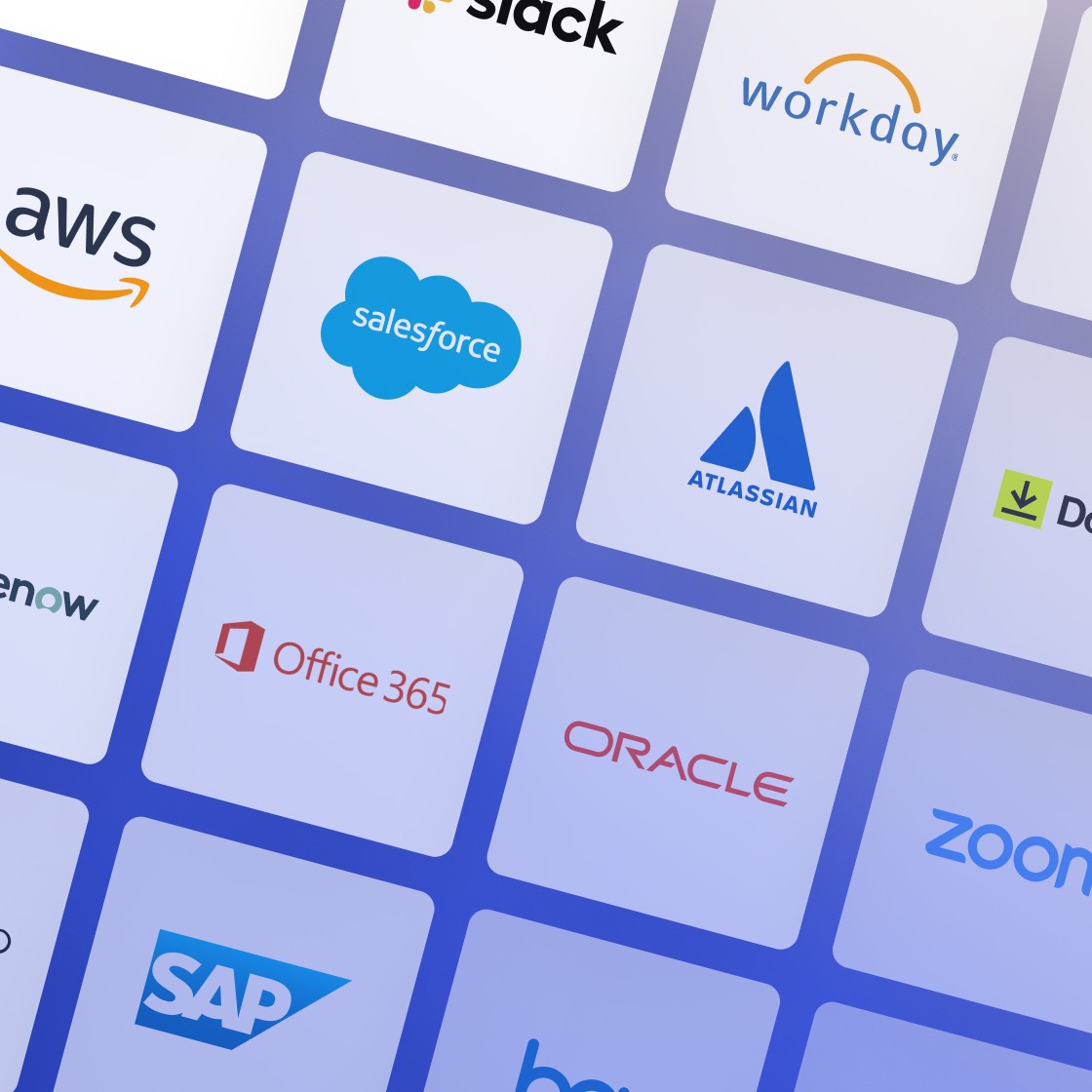 Image of various icons in a single platform.