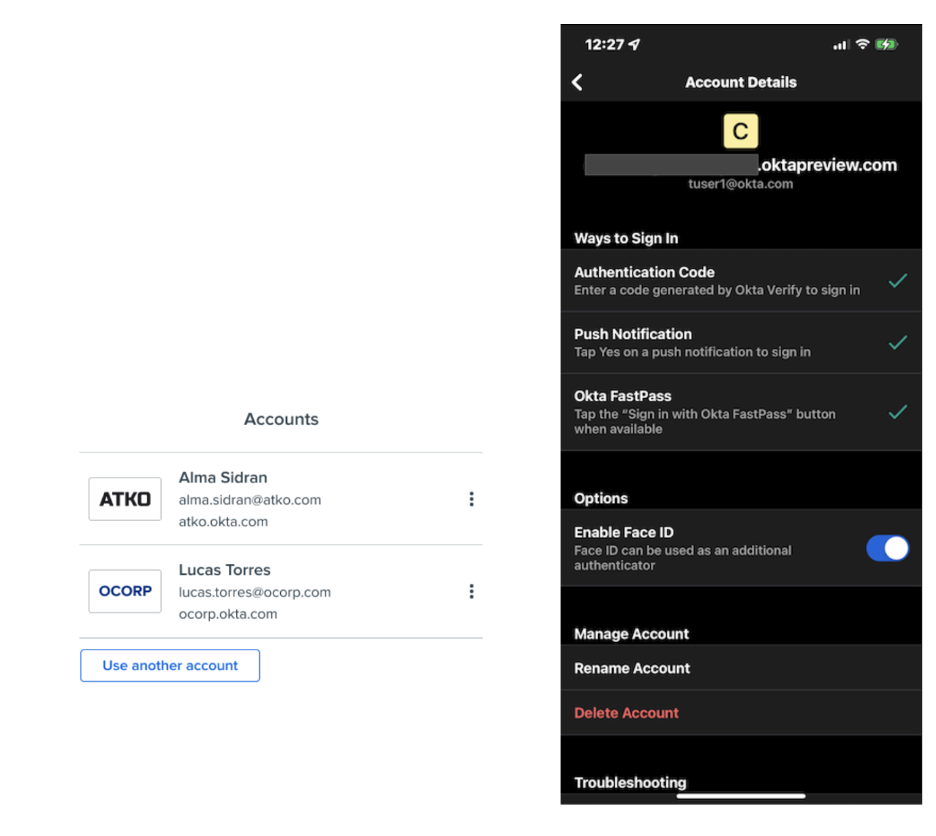 Okta Verify Apple FastPass enrollments