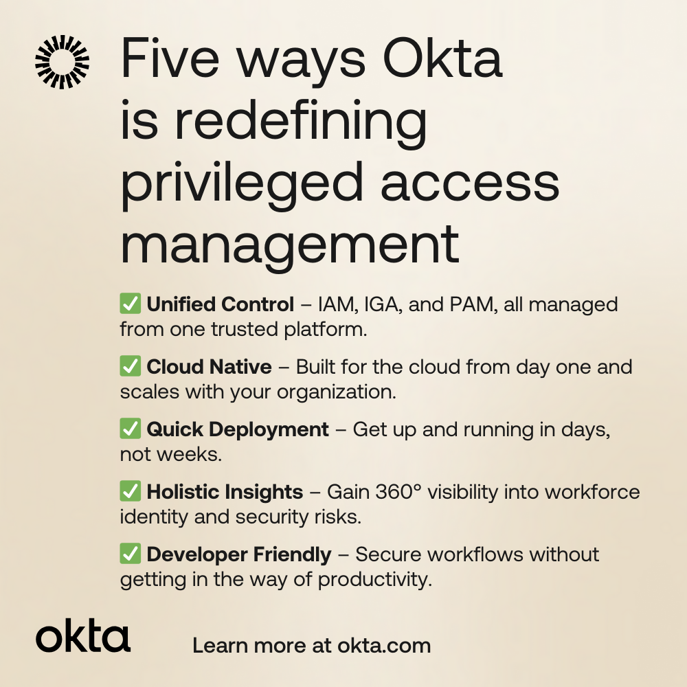 5 ways Okta is redefining PAM