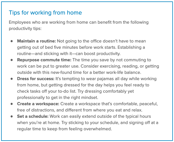 Work From Home Policy: What to Expect From One