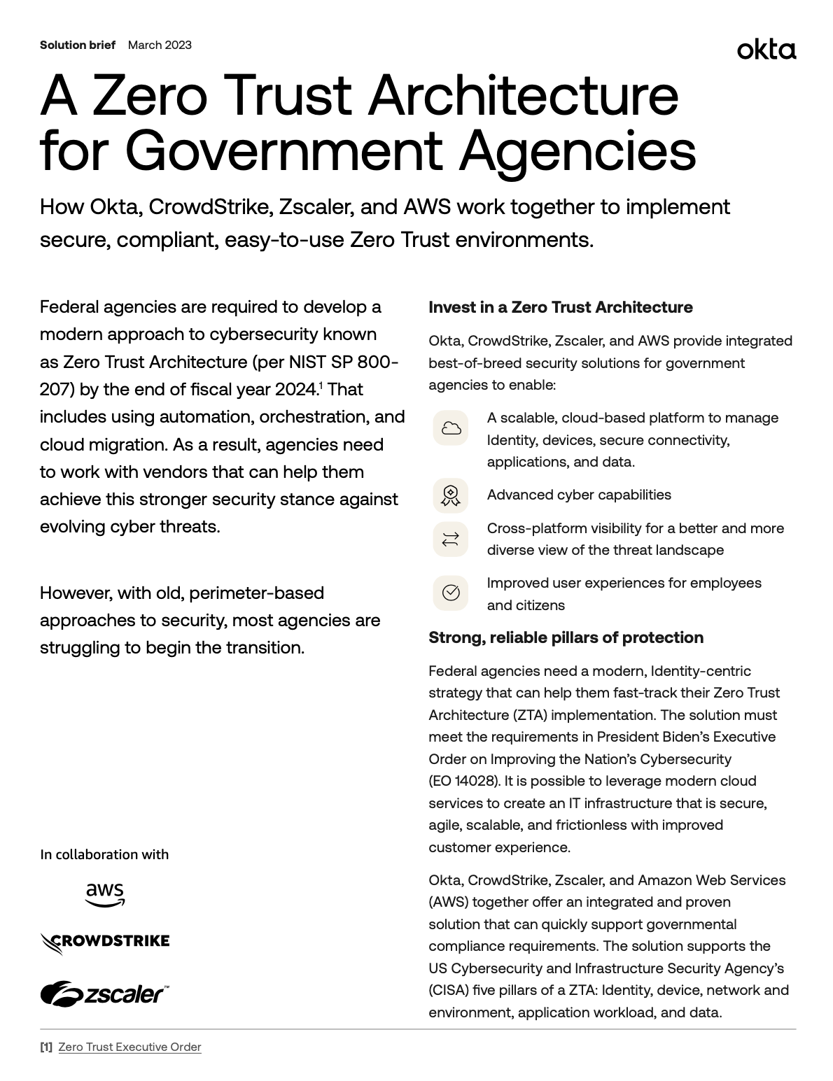 A Zero Trust Architecture For Government Agencies | Okta