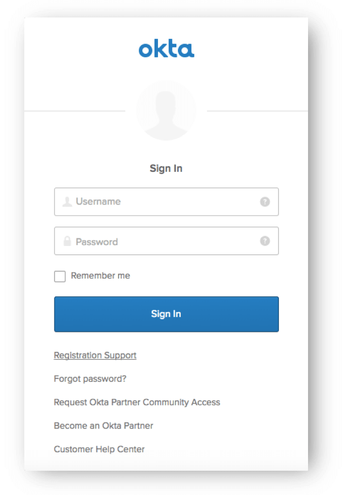 Partner Community Help Page Okta