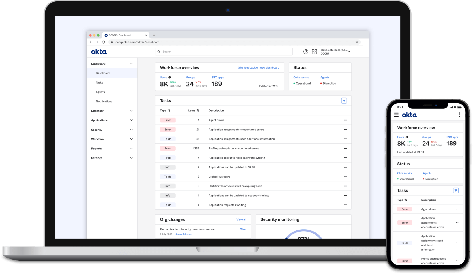 Okta’s Redesigned Admin Console And Dashboard — Now In GA! | Okta