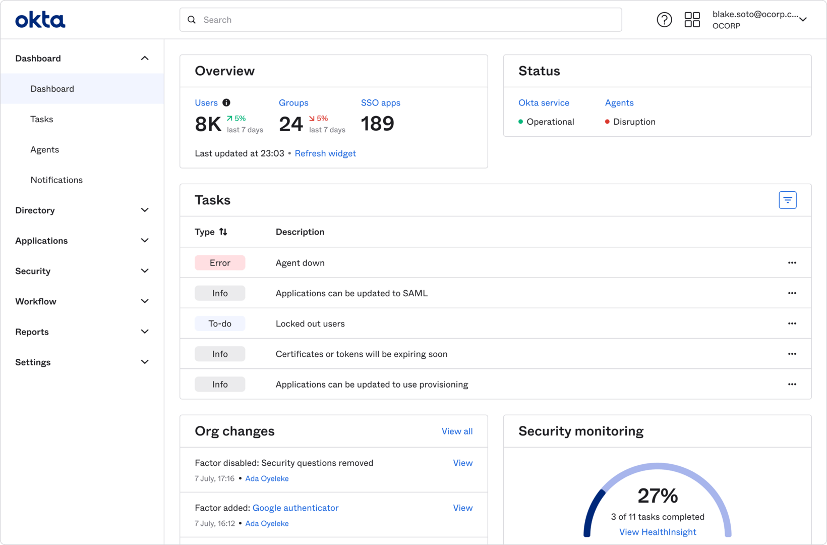 Okta 統合 Id アクセス管理エクスペリエンス Okta