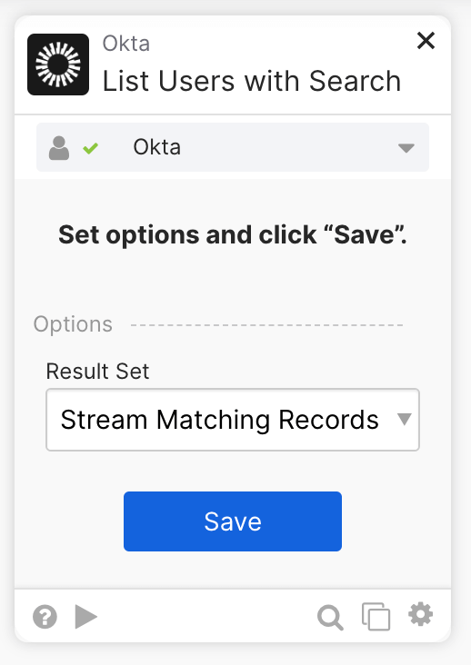 Streaming records to a helper flow